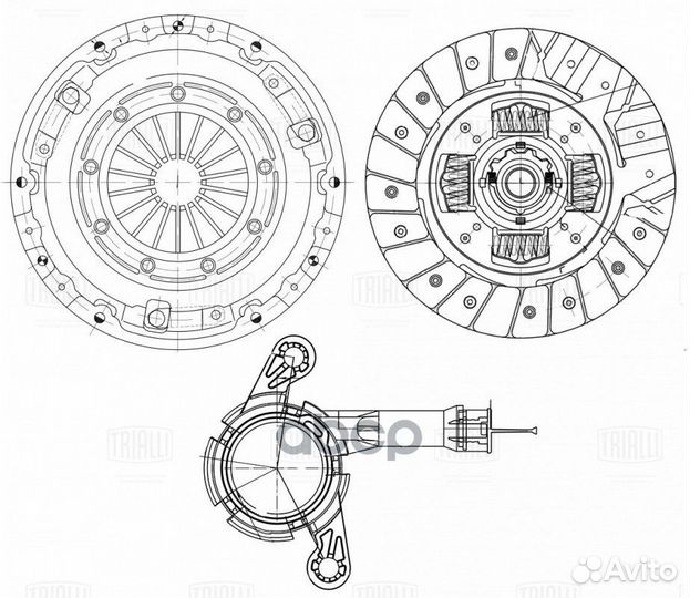 Сцепление в сборе для а/м Mitsubishi Outlander III