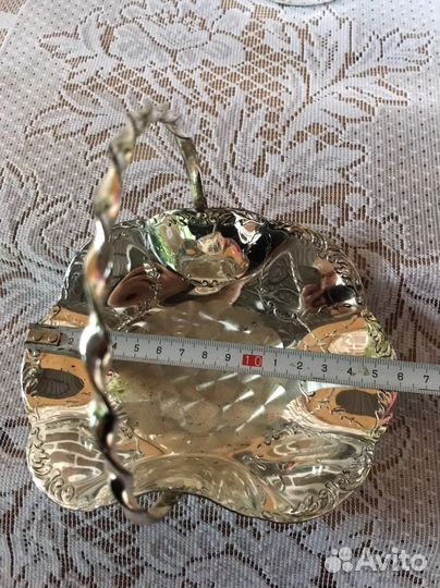Конфетница, подсвечник серебрение Германия