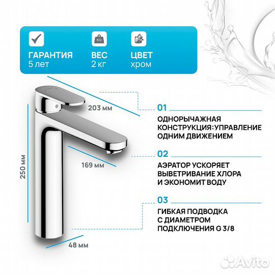 Смеситель для раковины Hansgrohe Vernis Blend 715