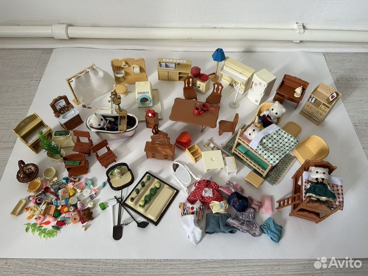 Sylvanian families мебель фигурки