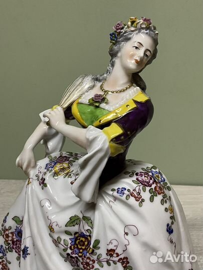 Дама с веером. Muller. Германия