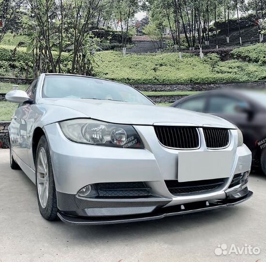 Передняя губа сплиттер клыки e90 е90 рест дорест