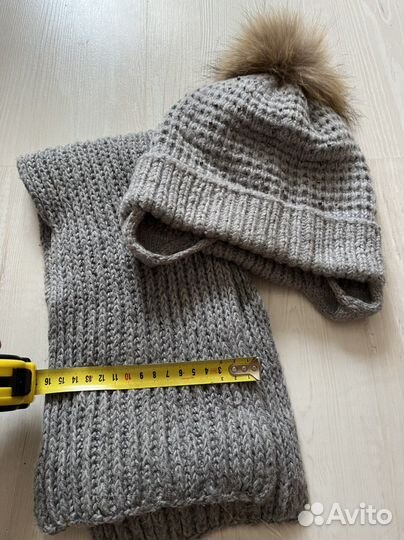 Комплект шапка и шарф для девочки