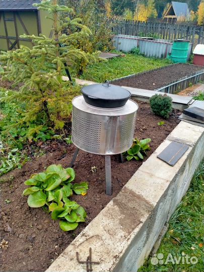 Очаг уличный,Казан-мангал