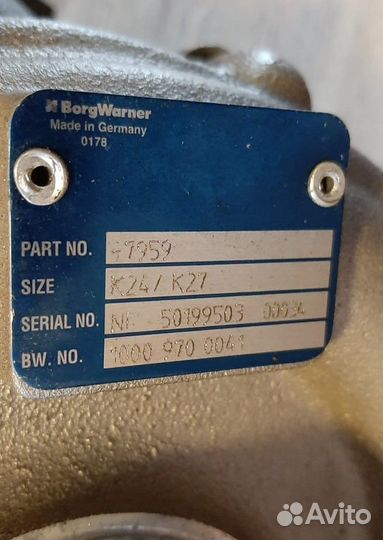 Турбокомпрессор man d0836 tgm (twin-turbo)