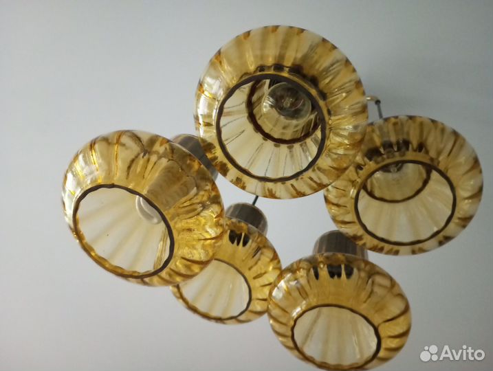 Люстра винтаж ГДР паук (находится в Москве)