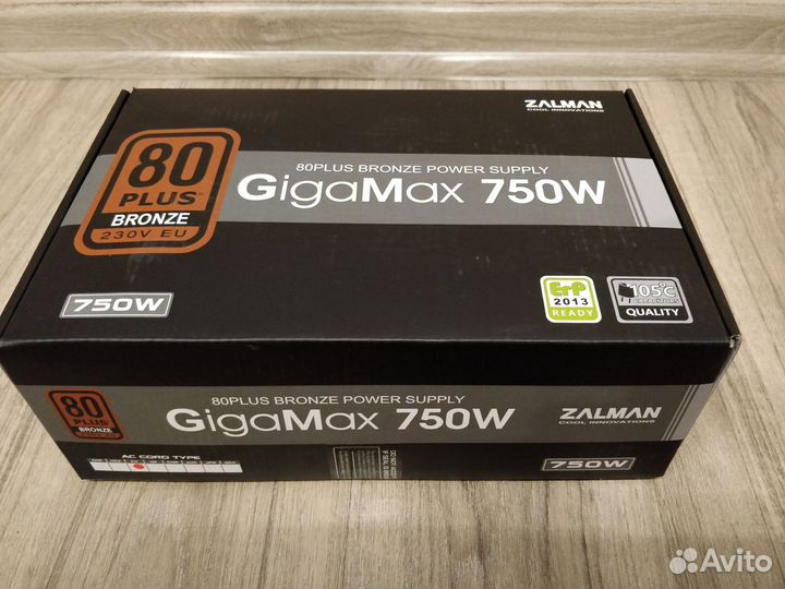 Блок питания Zalman ZM750-gvii 750W Bronze ATX