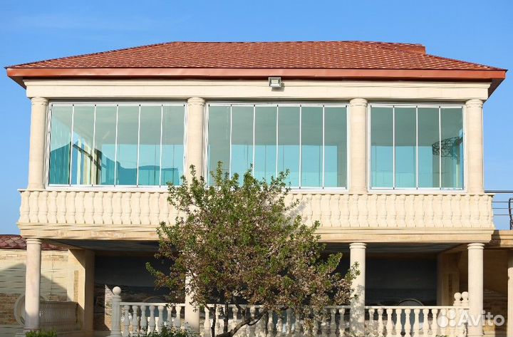 Террасы, веранды, навесы, окна в пол