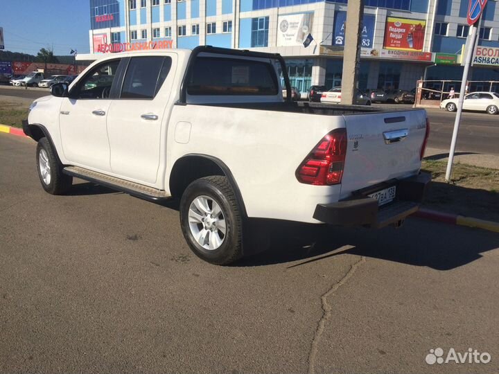 Задний силовой бампер Тойота Хайлюкс Рево 2015-22