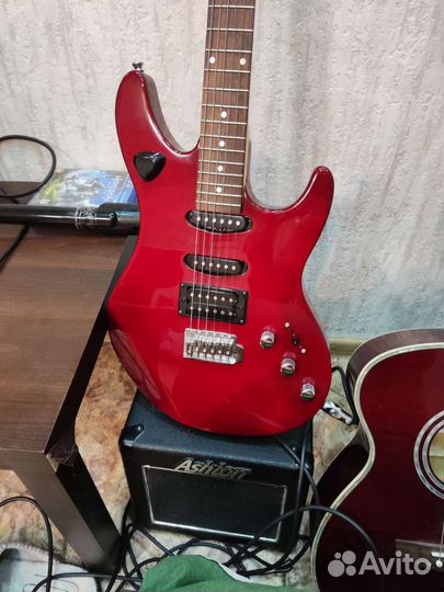 Гитара ashton+комбик