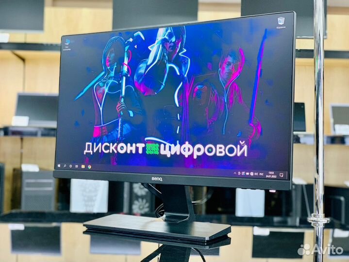 Новый/Монитор BenQ/24''/Full HD/IPS/60 Гц/5 мс