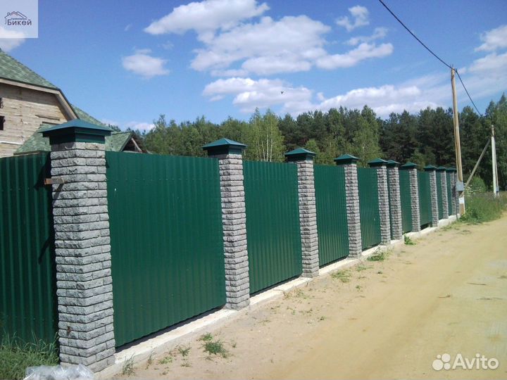 Колпаки на забор