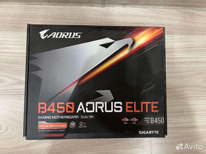 Материнская плата aorus b450 elite