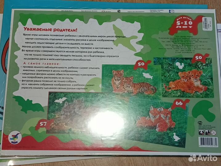 Развивающие рамки: Детеныши Волчата Дрофа Медиа