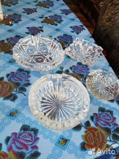 Пепельница хрустальная