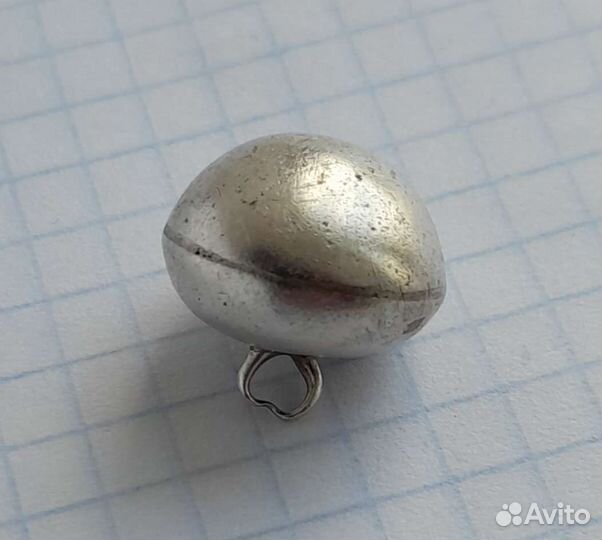 Пугавица гирька серебряная
