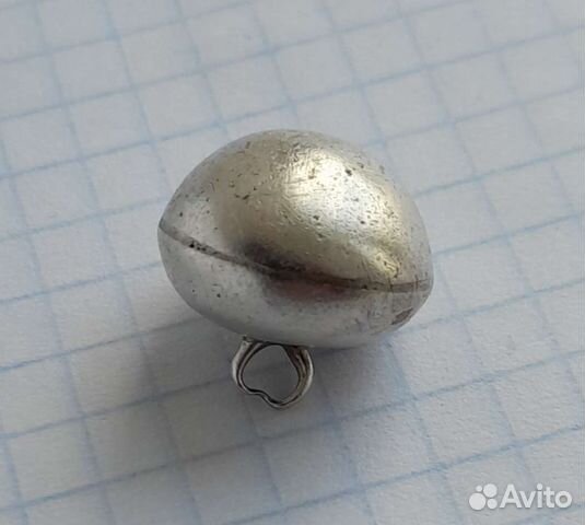Пугавица гирька серебряная
