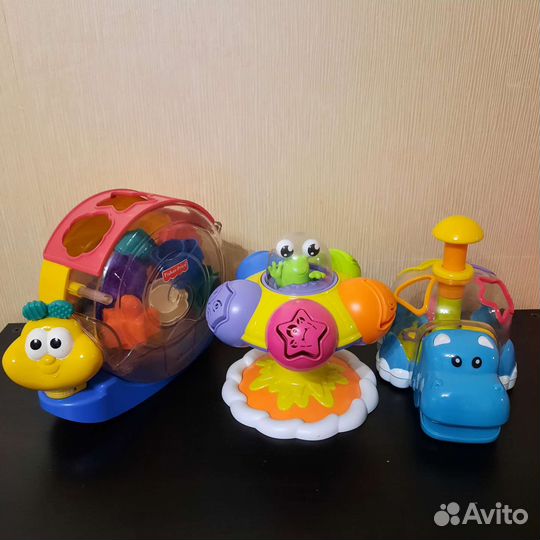 Развивающие игрушки Tomy, BabyGo, fisher price