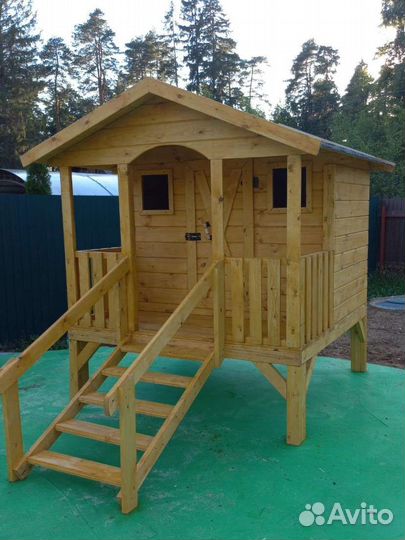 Детский игровой деревянный домик новый под заказ