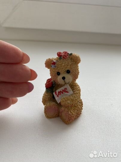 Фигурки животных, мишка, собачка, заяц и кошка