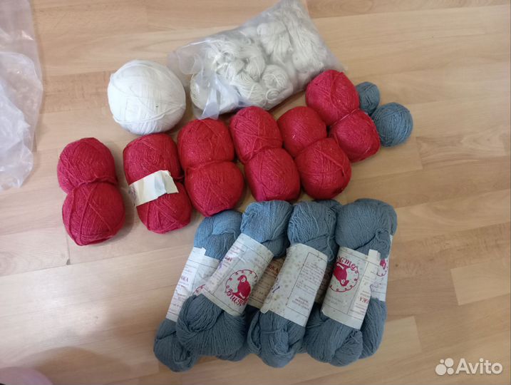 Пряжа для вязания шерсть 100%