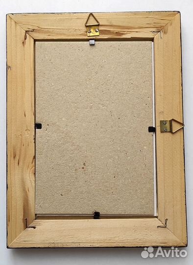 Фоторамка деревянная со стеклом 10х15