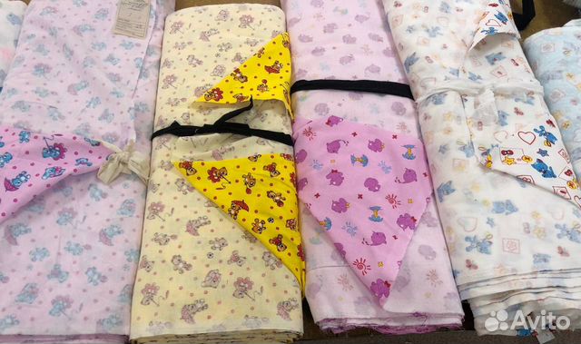 Ткань фланель теплая детская Авито доставка