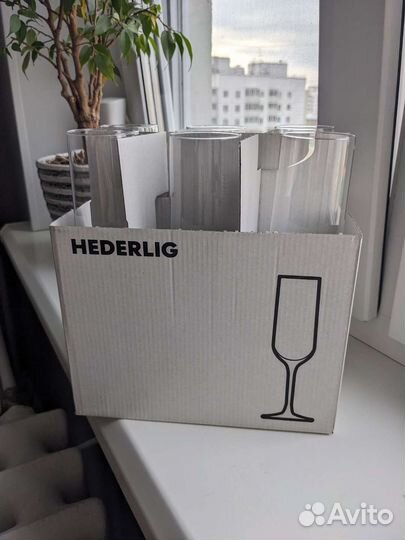 Бокалы для шампанского хедерлиг икеа