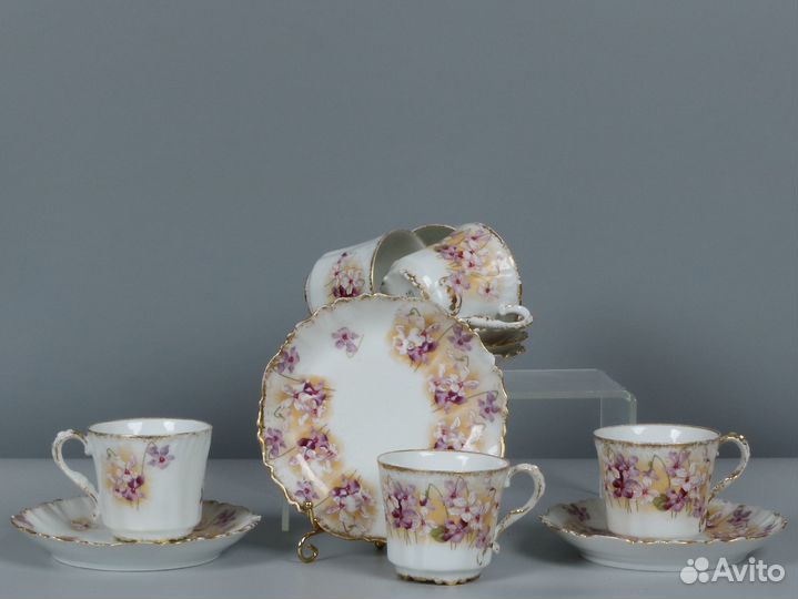 Старинные фарфоровые чашки. Limoges