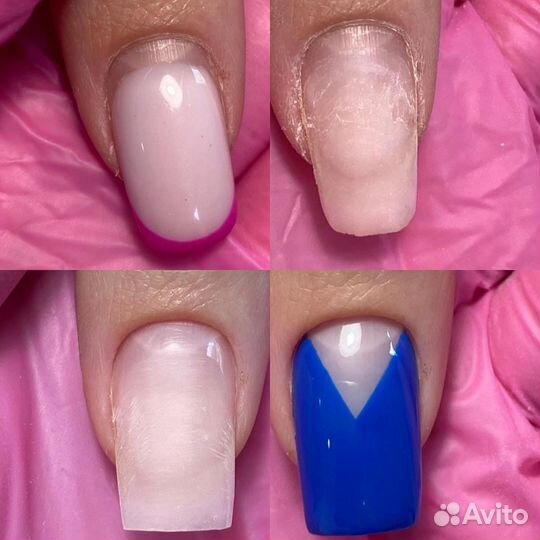 Обучение маникюру, укрепление гелем