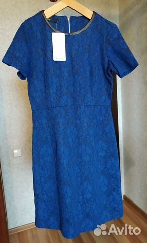 Платье синее новое р.рус.44-46(М)