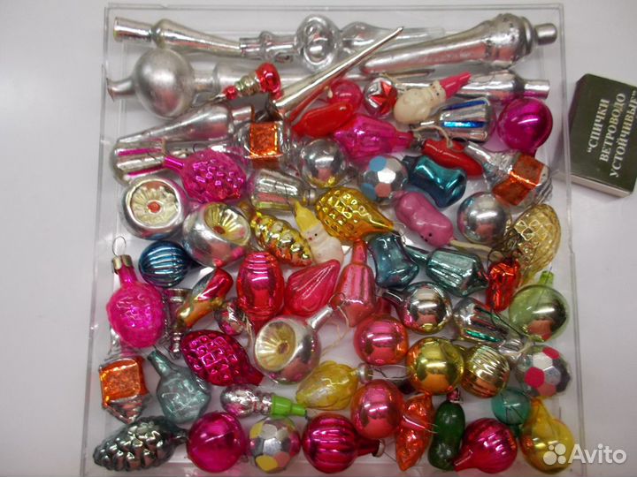 Ёлочные игрушки (стекло) СССР