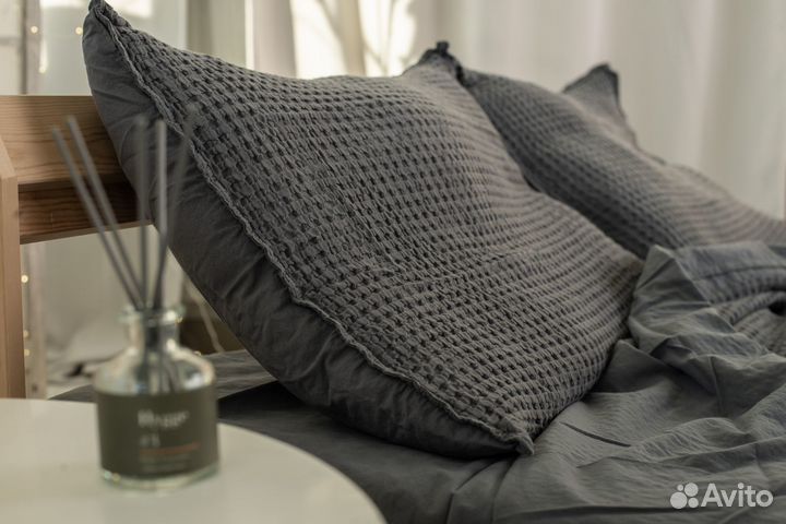 Постельное 2-сп Рифленое Вареный хлопок