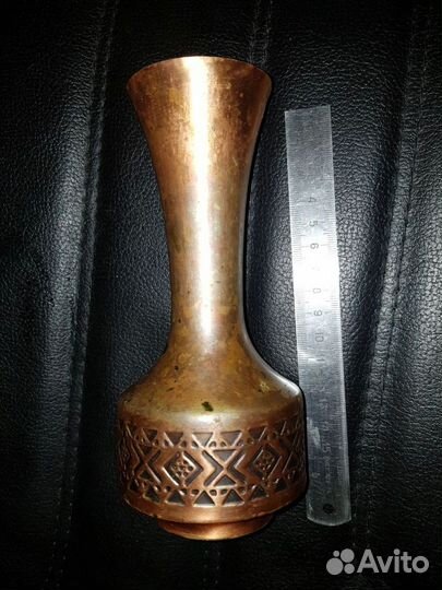 Ваза медь 17 см Германия 70-80-е года