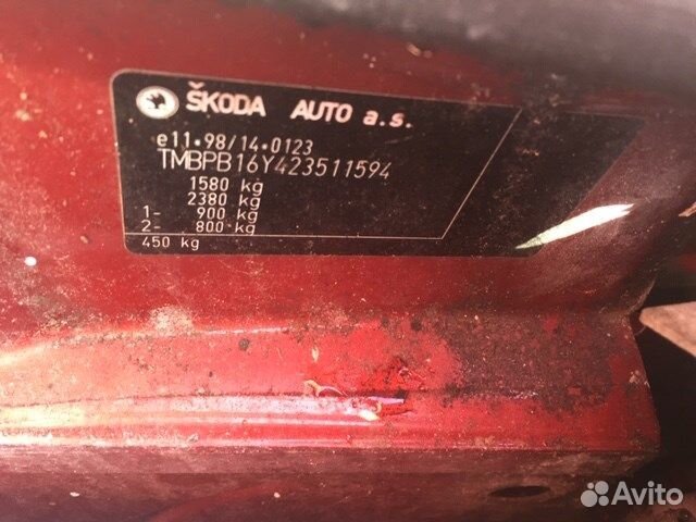 Разбор на запчасти Skoda Fabia