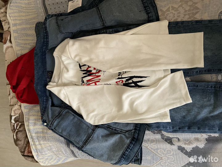 Джинсовый костюм тройка