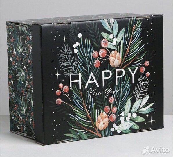 Коробка подарочная новогодняя