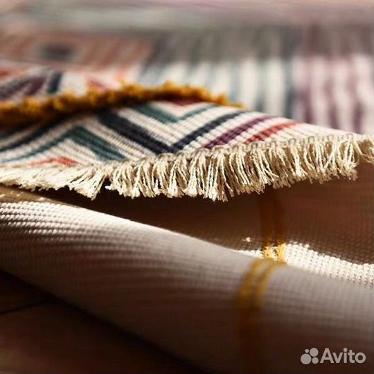 Коврик хлопковый / ковёр / d 90 см / Decoriks