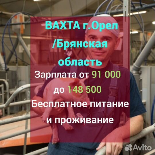 Грузчик разнорабочий вахта с проживанием