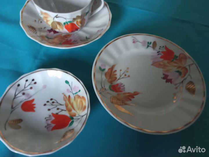Фарфоровый чайный сервиз СССР
