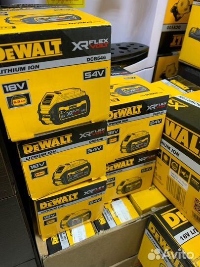 Аккумулятор dewalt flexvolt DCB546 18В, 6Ач / 54В
