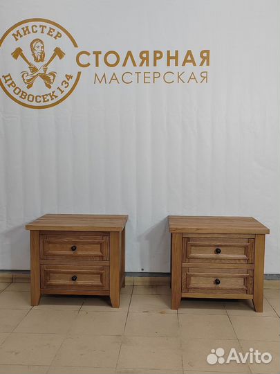 Тумба прикроватная из массива бука