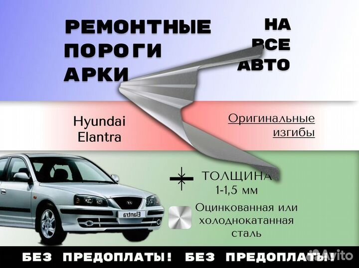 Ремонтные арки Hyundai Elantra