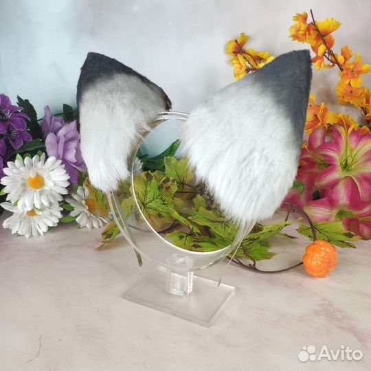 Кошачьи ушки ободок / ушки кошки на ободке