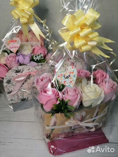 Букеты из мыльных лепестков