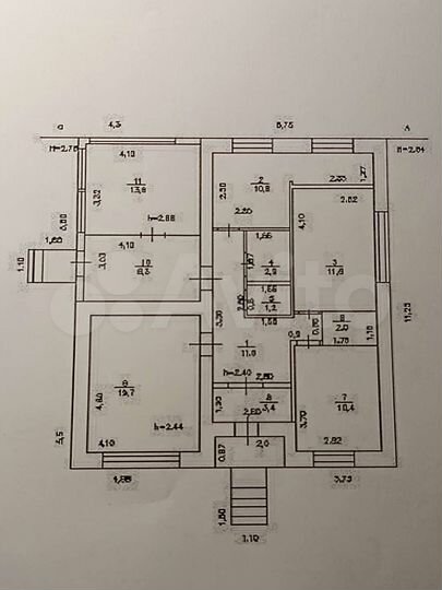 Дом 98,8 м² на участке 11,26 га