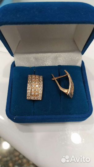 Золотые серьги 585 *