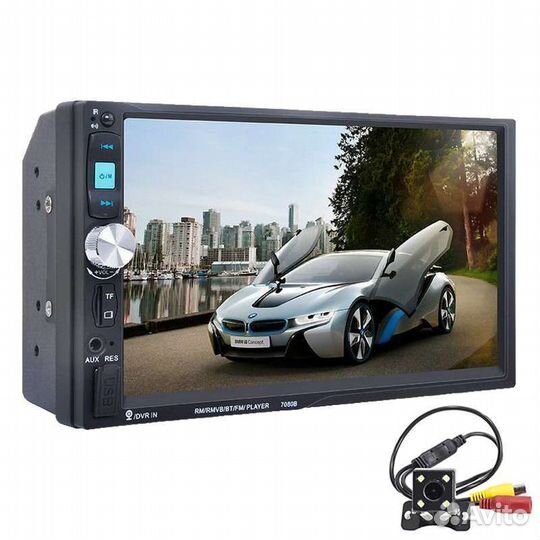 Магнитола 2 дин с камерой