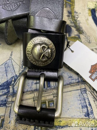 Мужской кожаный ремень Harley-Davidson