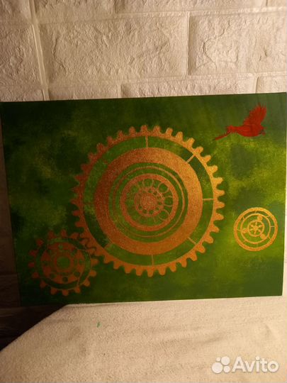 Картина акрилом на холсте